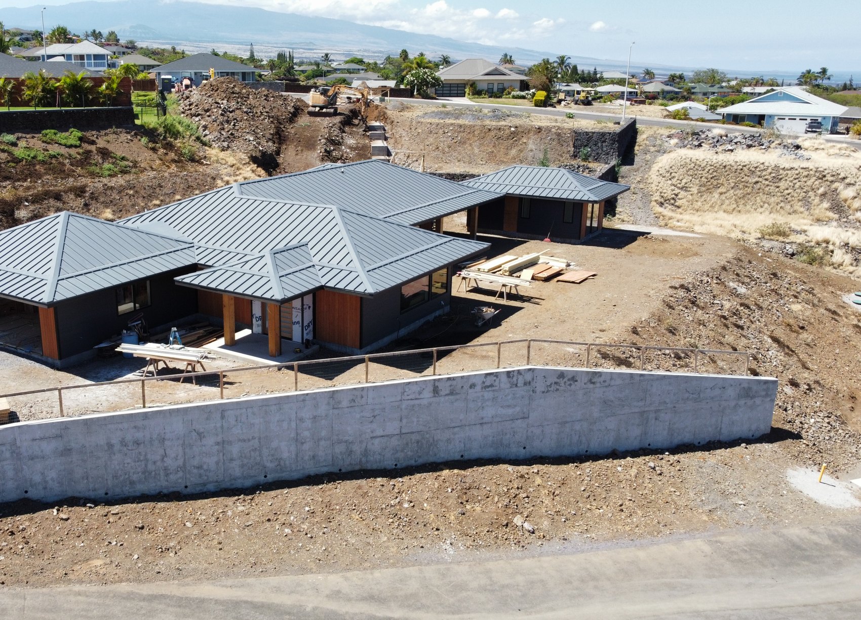 Lot 2 from above with the coast beyond