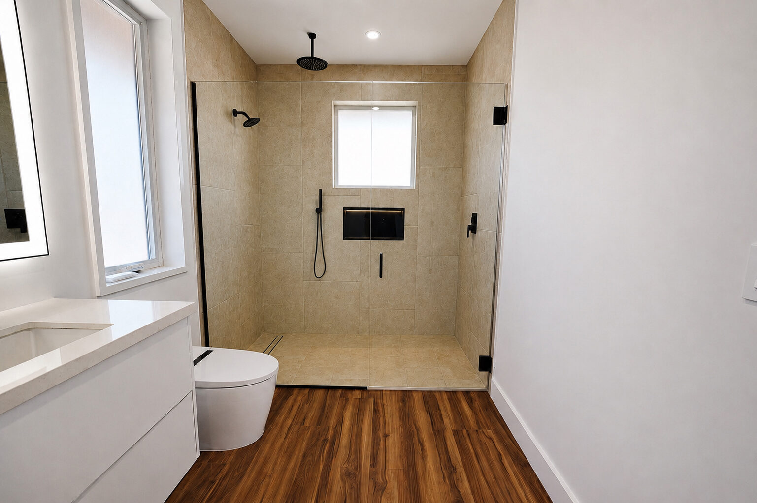 Ohana bath vanity and tile